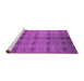 Sideview of Machine Washable Oriental Pink Industrial Rug, wshurb1697pnk