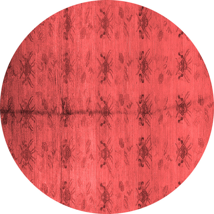 Machine Washable Oriental Red Industrial Rug, wshurb1697red