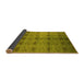 Sideview of Oriental Yellow Industrial Rug, urb1697yw