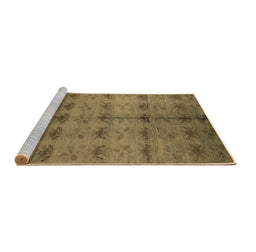 Sideview of Machine Washable Oriental Brown Industrial Rug, wshurb1697brn