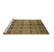 Sideview of Machine Washable Oriental Brown Industrial Rug, wshurb1697brn