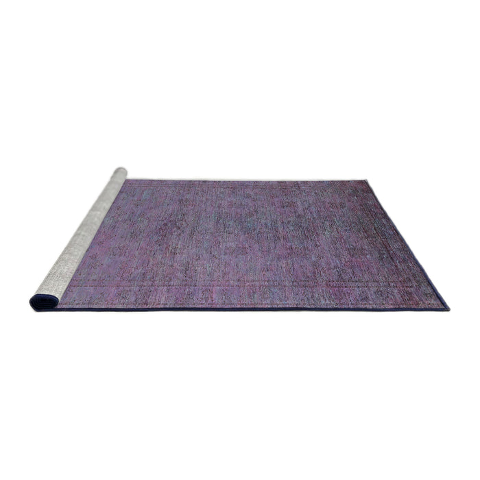 Sideview of Machine Washable Industrial Modern Viola Purple Rug, wshurb1698