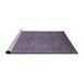 Sideview of Machine Washable Industrial Modern Viola Purple Rug, wshurb1698