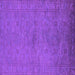 Square Oriental Purple Industrial Rug, urb1698pur