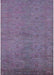 Machine Washable Industrial Modern Viola Purple Rug, wshurb1698
