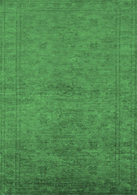 Oriental Emerald Green Industrial Rug, urb1698emgrn