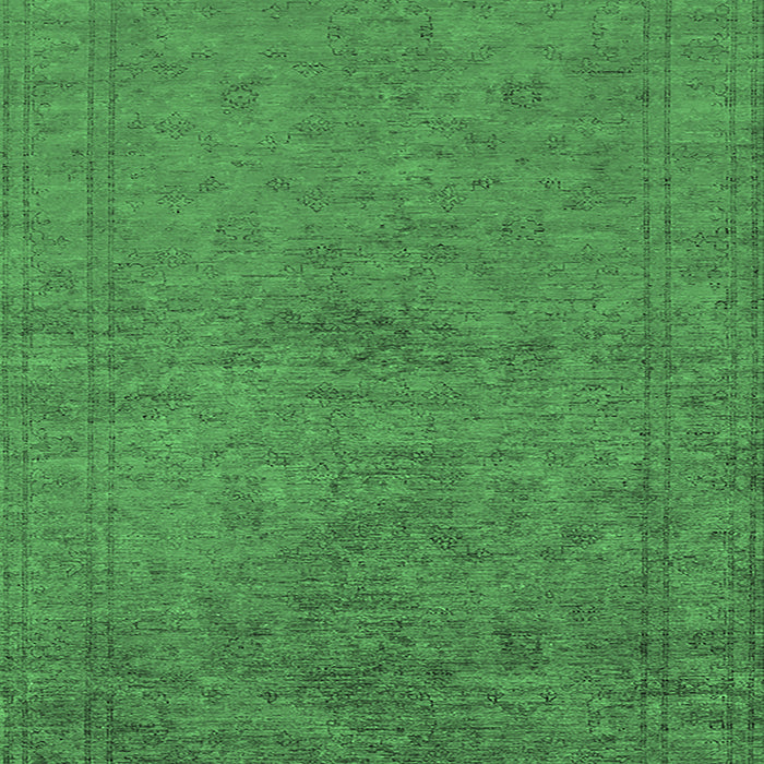 Oriental Emerald Green Industrial Rug, urb1698emgrn