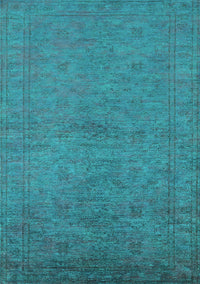 Oriental Turquoise Industrial Rug, urb1698turq