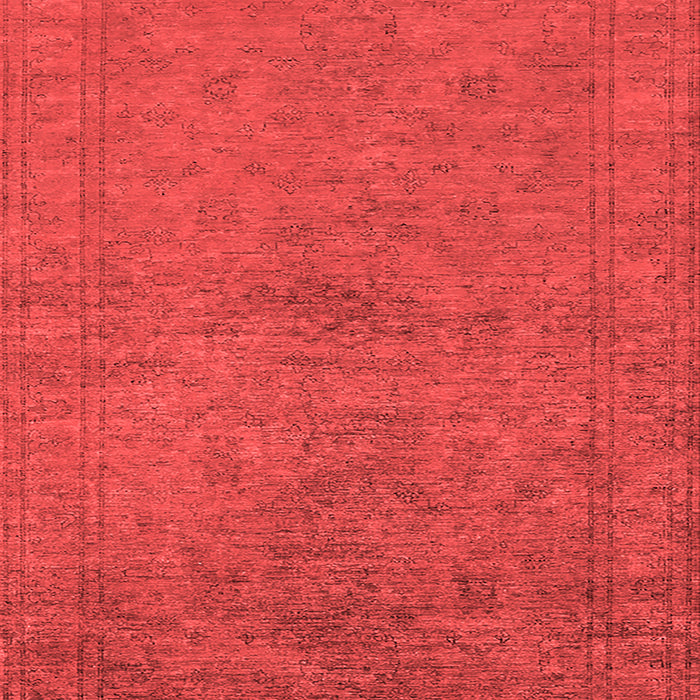 Machine Washable Oriental Red Industrial Rug, wshurb1698red