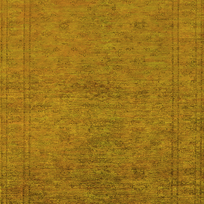 Oriental Yellow Industrial Rug, urb1698yw