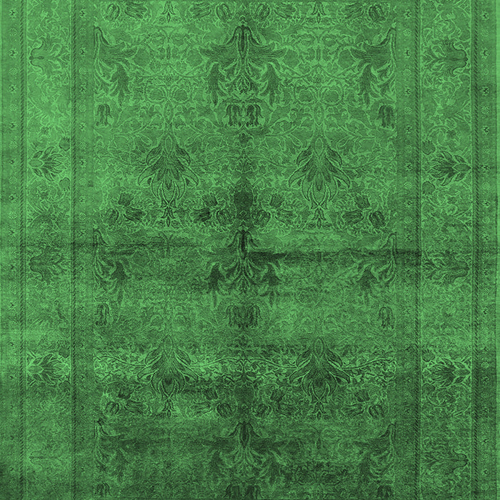 Oriental Emerald Green Industrial Rug, urb1699emgrn