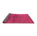 Sideview of Oriental Pink Industrial Rug, urb1699pnk