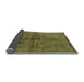 Sideview of Oriental Light Blue Industrial Rug, urb1699lblu