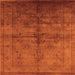 Square Oriental Orange Industrial Rug, urb1699org