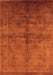 Oriental Orange Industrial Rug, urb1699org