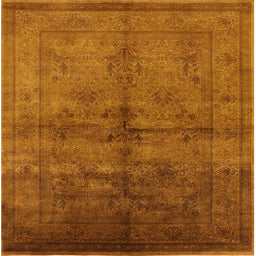 Square Machine Washable Industrial Modern Mahogany Brown Rug, wshurb1699