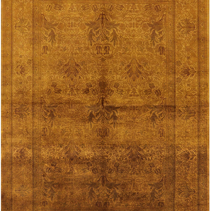 Mid-Century Modern Mahogany Brown Oriental Rug, urb1699