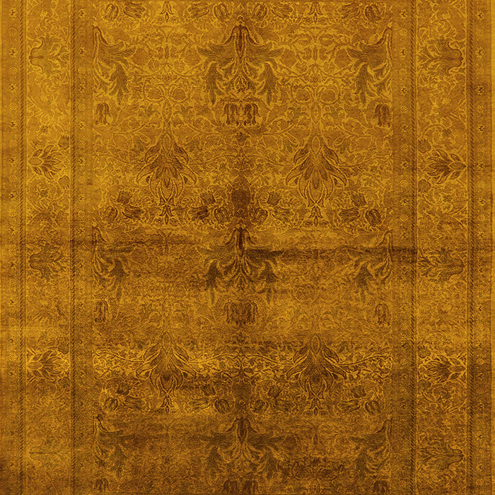 Oriental Yellow Industrial Rug, urb1699yw