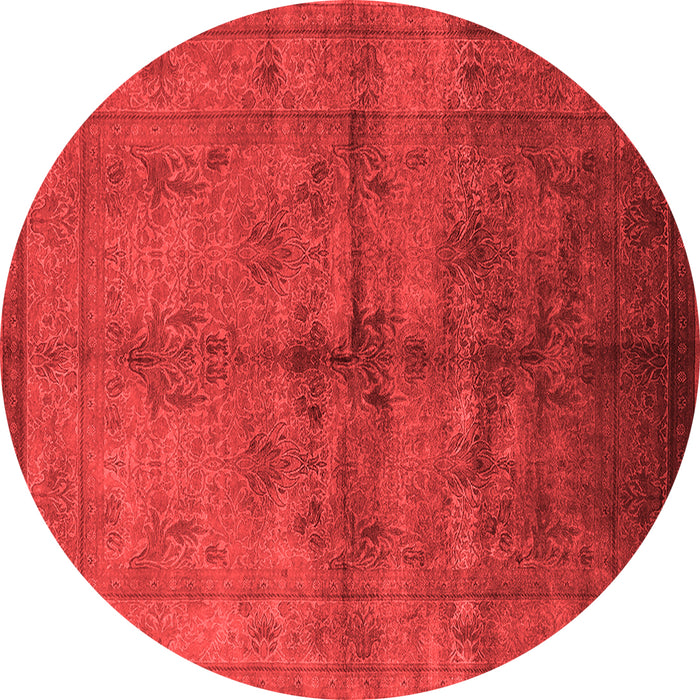 Machine Washable Oriental Red Industrial Rug, wshurb1699red