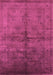 Machine Washable Oriental Purple Industrial Area Rugs, wshurb1699pur