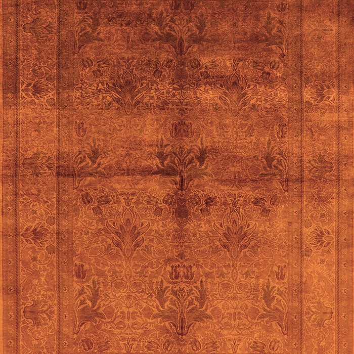 Machine Washable Oriental Orange Industrial Area Rugs, wshurb1699org
