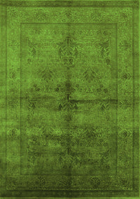 Oriental Green Industrial Rug, urb1699grn