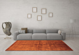 Machine Washable Oriental Orange Industrial Area Rugs in a Living Room, wshurb1699org