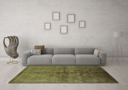 Machine Washable Oriental Light Blue Industrial Rug in a Living Room, wshurb1699lblu