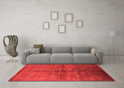 Industrial Red Washable Rugs
