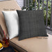 Front View of Mid-Century Modern Urban Square Black Throw Pillow, 18 inch by 18 inch, pwurb169