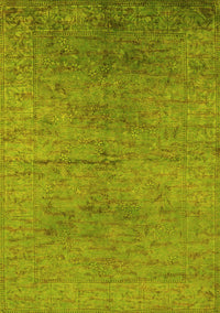 Oriental Yellow Industrial Rug, urb1700yw