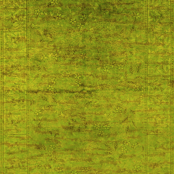 Oriental Yellow Industrial Rug, urb1700yw