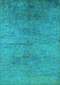 Oriental Light Blue Industrial Rug, urb1700lblu