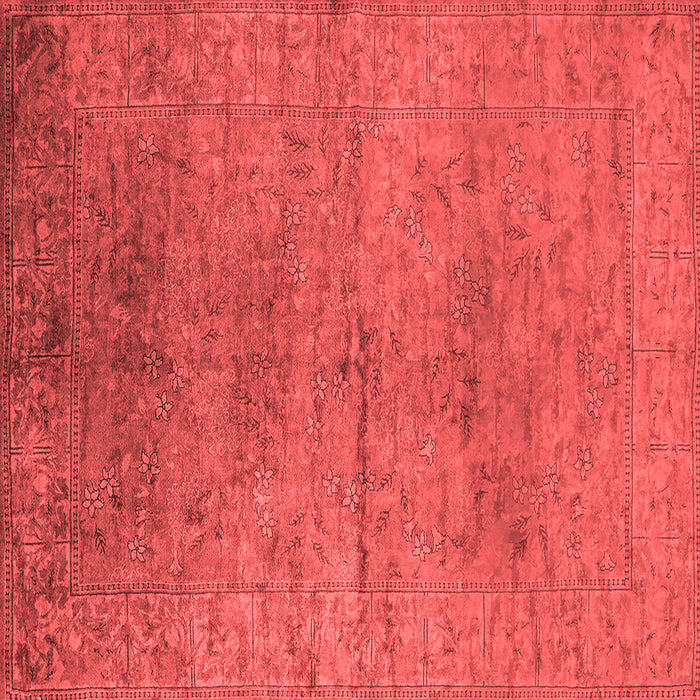 Machine Washable Oriental Red Industrial Rug, wshurb1700red