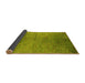 Sideview of Oriental Yellow Industrial Rug, urb1700yw