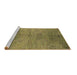 Sideview of Machine Washable Oriental Brown Industrial Rug, wshurb1700brn