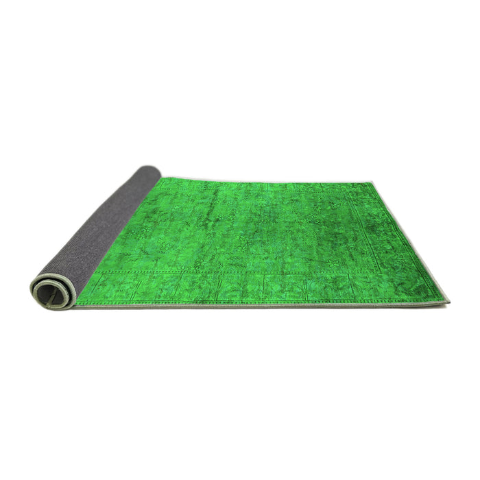 Sideview of Oriental Green Industrial Rug, urb1700grn