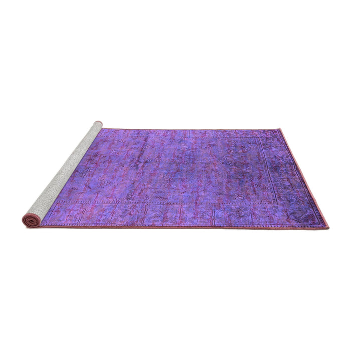Sideview of Machine Washable Oriental Purple Industrial Area Rugs, wshurb1700pur