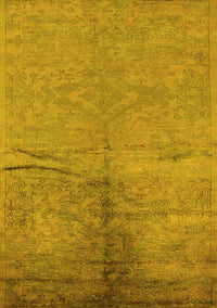 Oriental Yellow Industrial Rug, urb1701yw