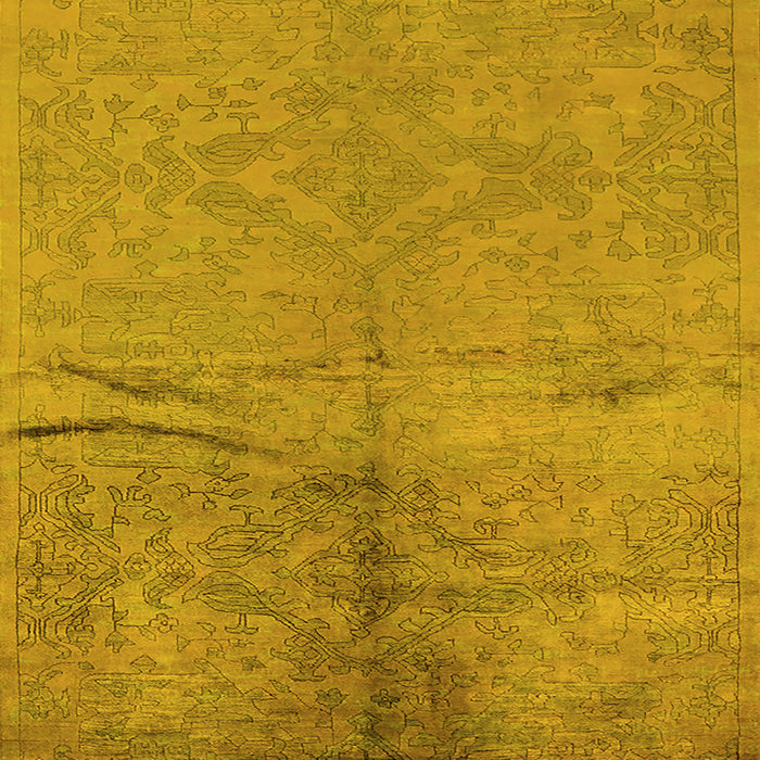 Oriental Yellow Industrial Rug, urb1701yw