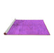 Sideview of Machine Washable Oriental Purple Industrial Area Rugs, wshurb1701pur