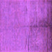 Square Oriental Purple Industrial Rug, urb1701pur