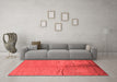 Industrial Red Washable Rugs