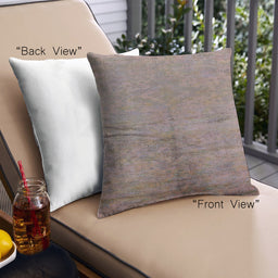 Front View of Mid-Century Modern Urban Square Rosy Brown Pink Throw Pillow, 18 inch by 18 inch, pwurb1701