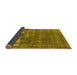 Sideview of Oriental Yellow Industrial Rug, urb1702yw