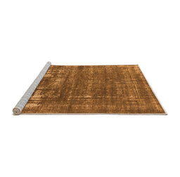 Sideview of Machine Washable Oriental Orange Industrial Area Rugs, wshurb1702org