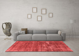 Industrial Red Washable Rugs