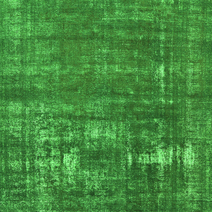 Machine Washable Oriental Green Industrial Area Rugs, wshurb1702grn