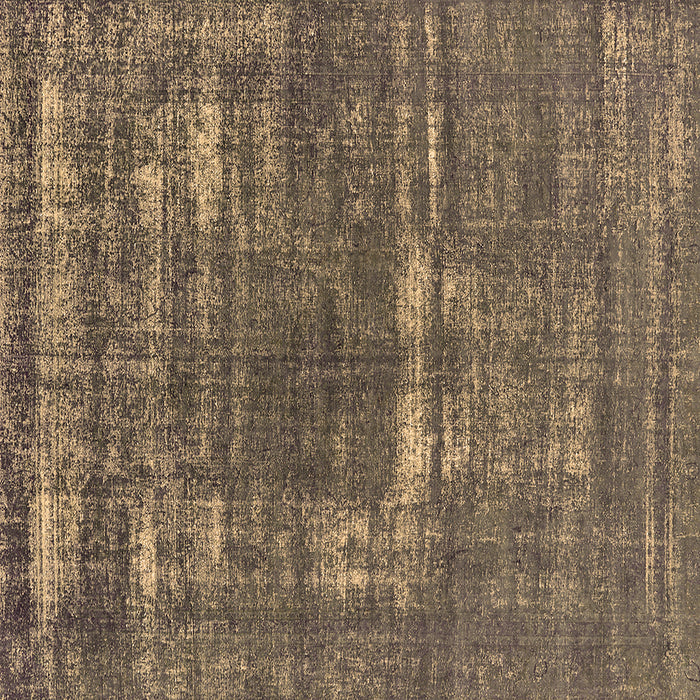 Square Oriental Brown Industrial Rug, urb1703brn