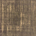 Square Oriental Brown Industrial Rug, urb1703brn